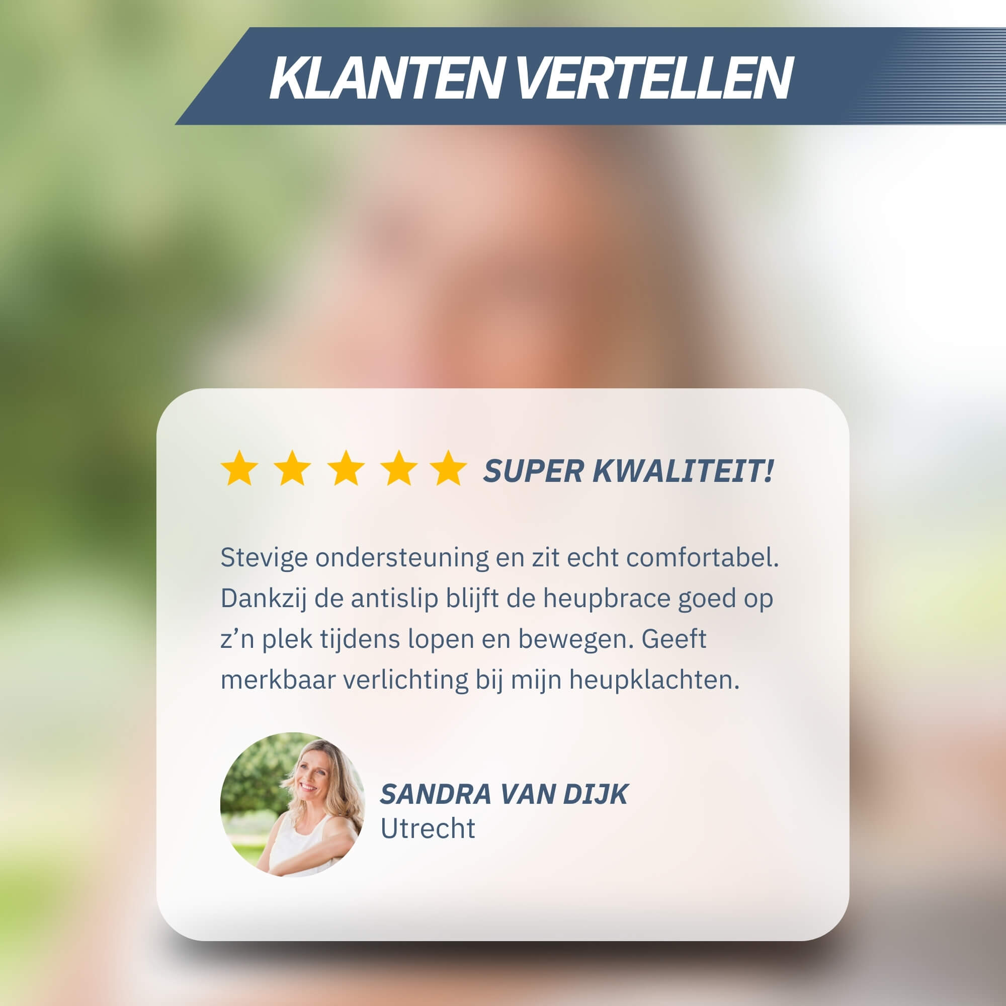 Premium Heupbrace – Zwart