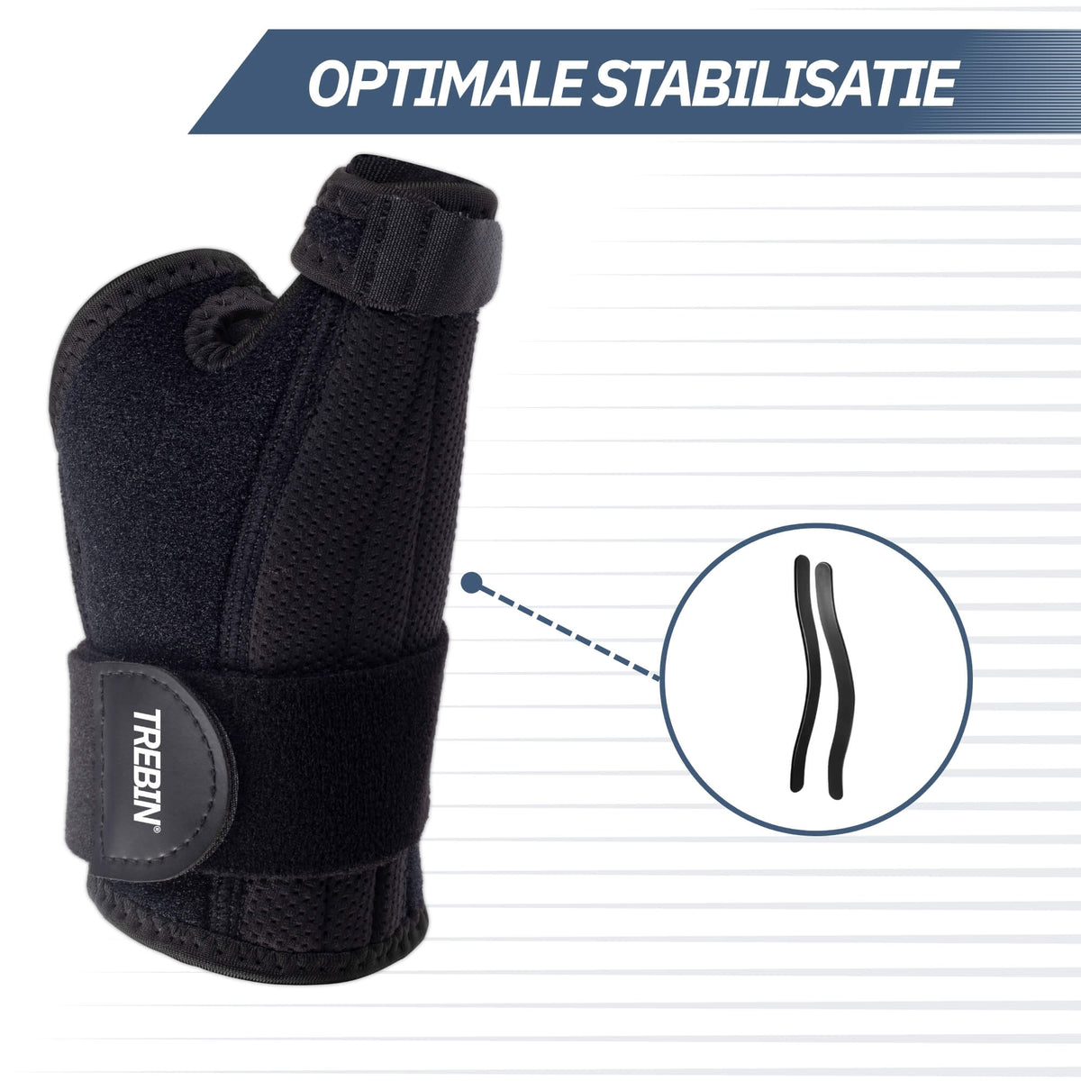 Duimbrace – Zwart (One Size)