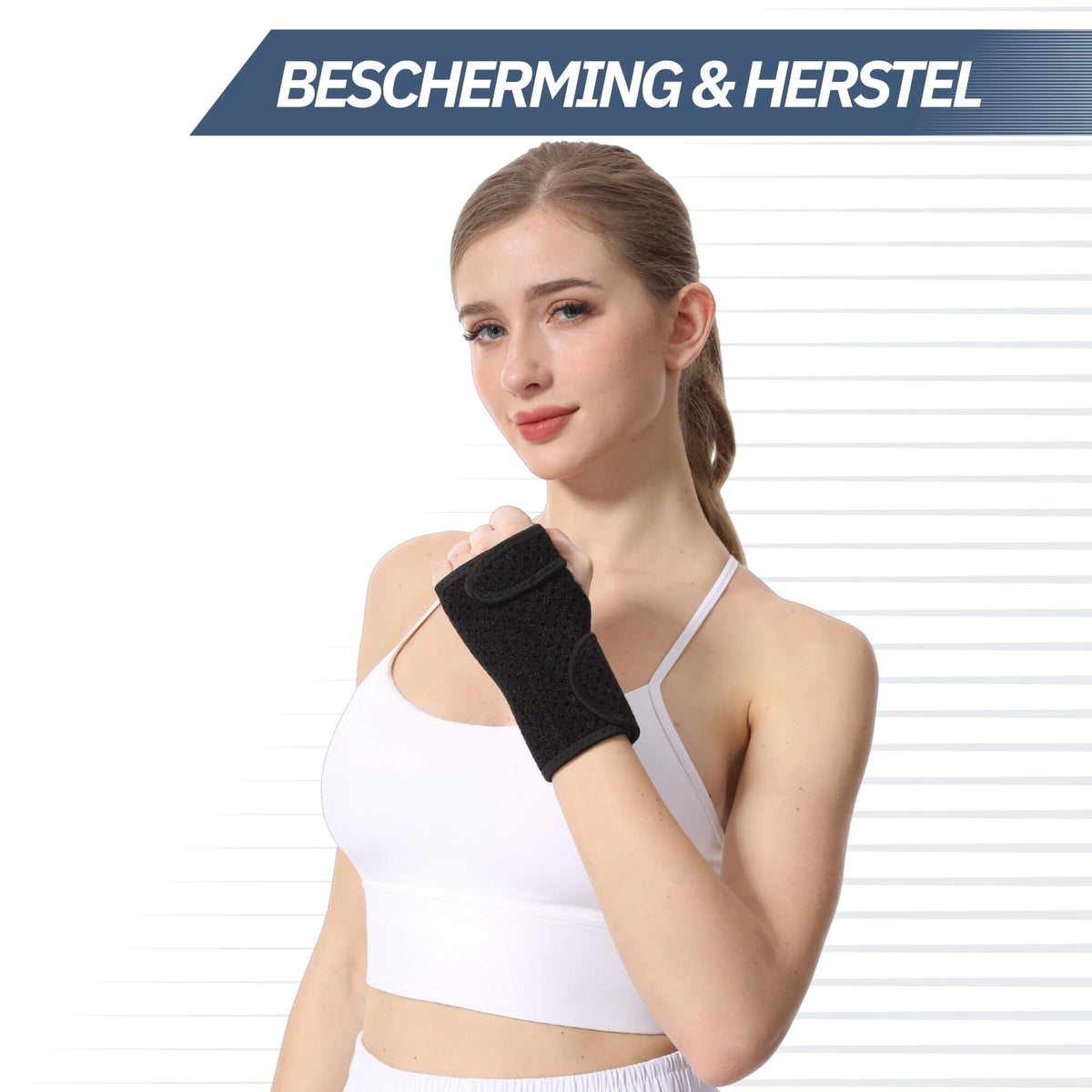 Polsbrace – Zwart One Size