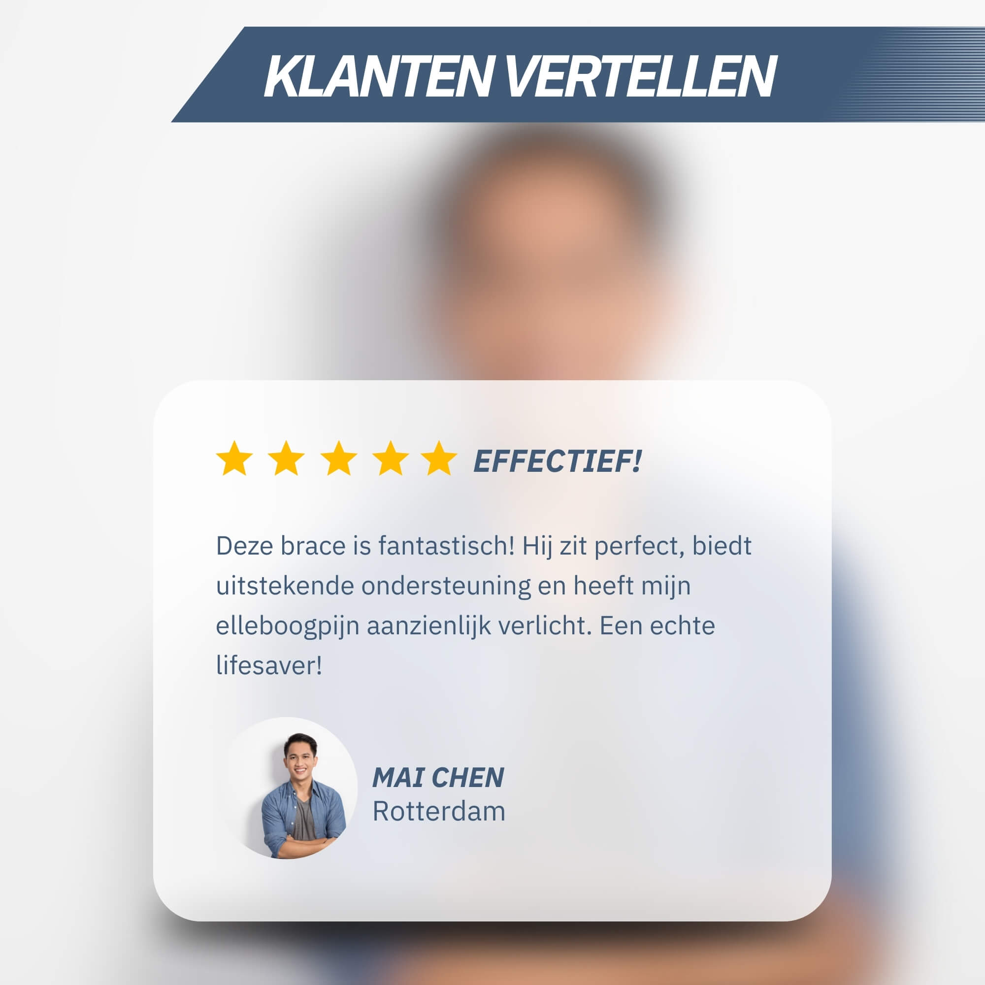 Elleboogbrace voor Tennisarm – One Size