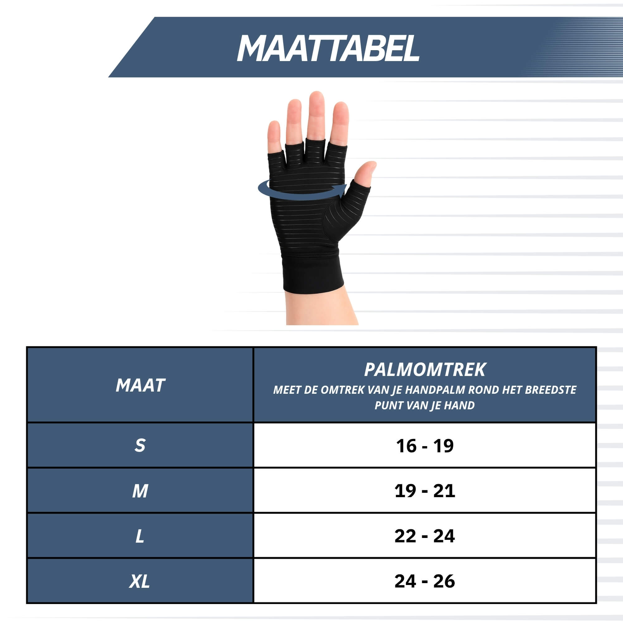 Trebin Reuma Handschoenen met Antislip - Zwart