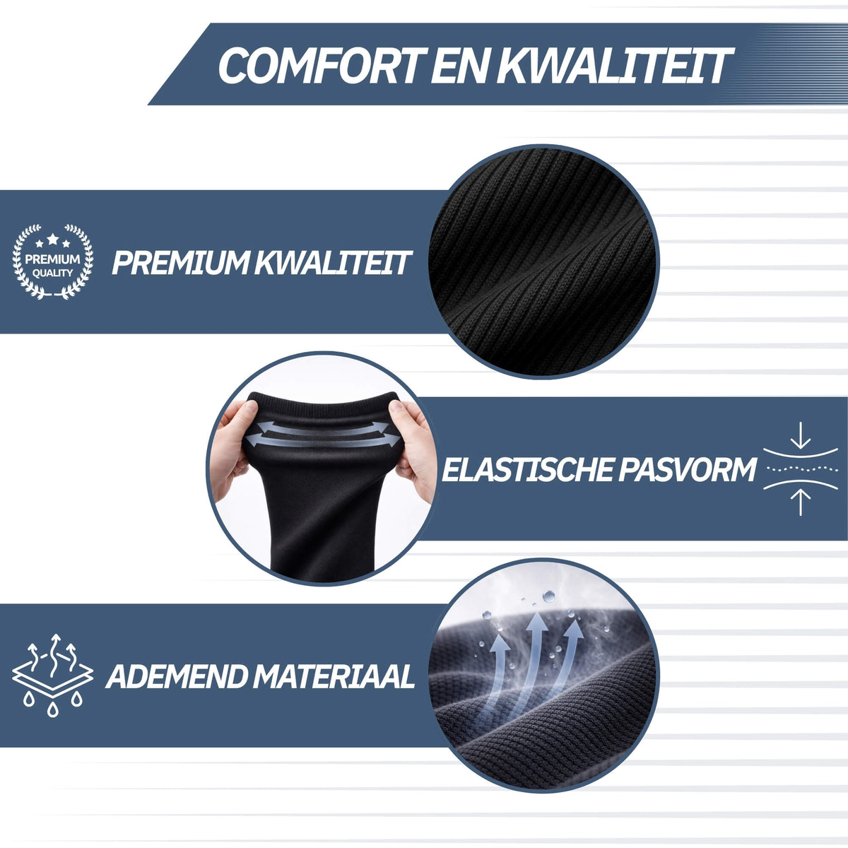 Compressiekousen 20-30 mmHg – Zwart