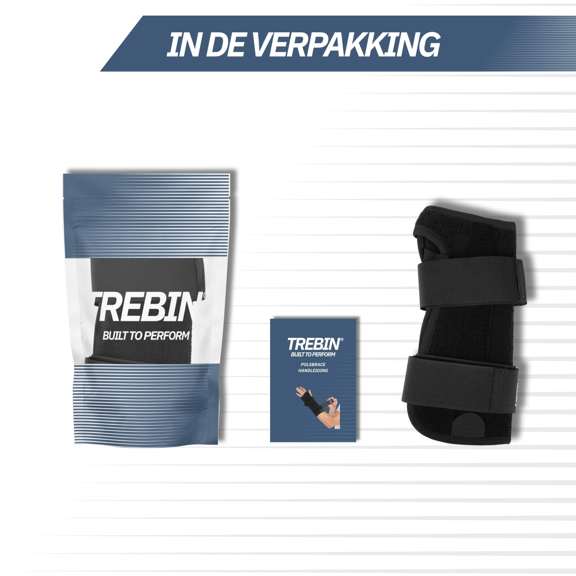 Polsbrace Extra Stevig – Zwart