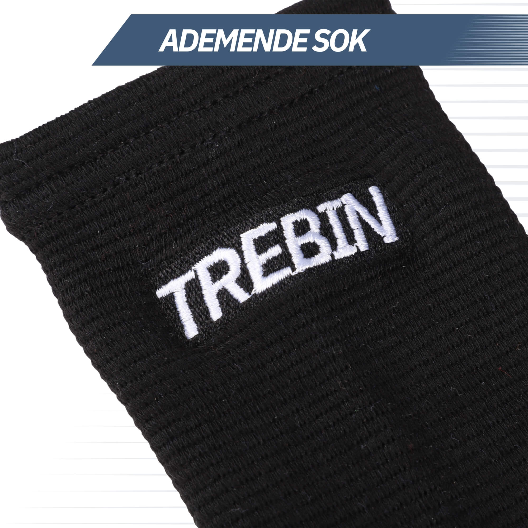 Enkelbrace met strap - Zwart (One Size)