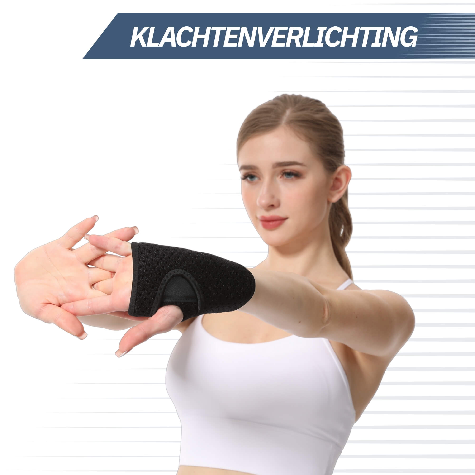 Polsbrace - Zwart (One Size)