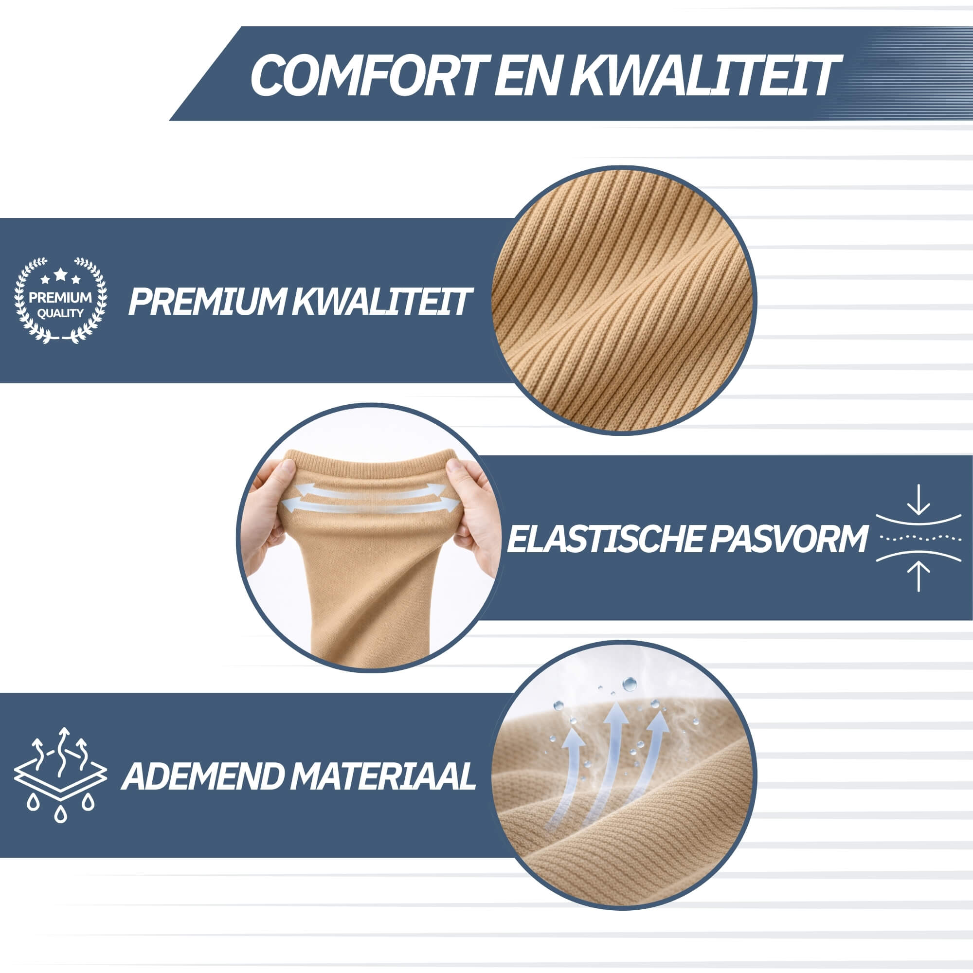 Compressiekousen - Beige