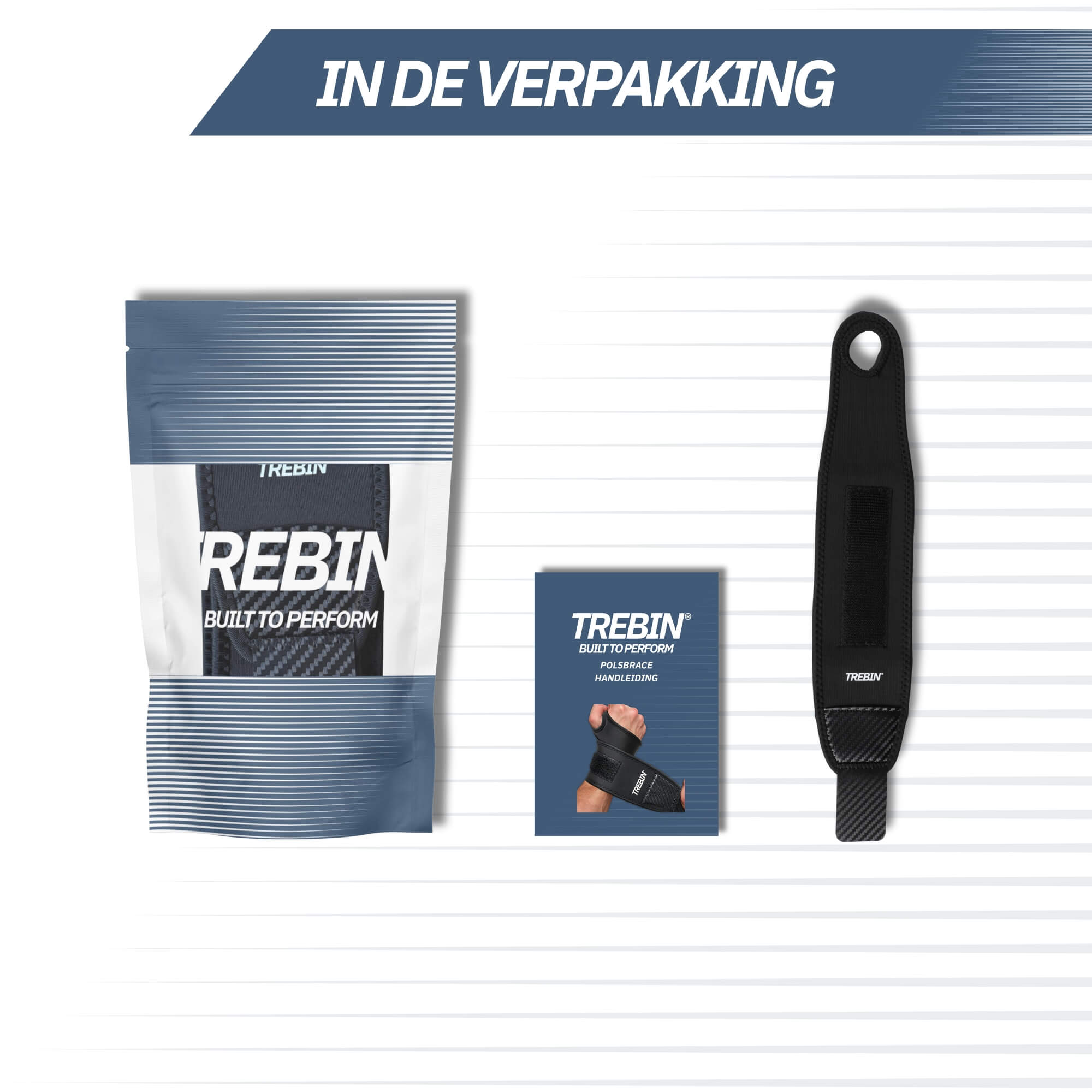 Polsbrace Robuust – Zwart (One Size)