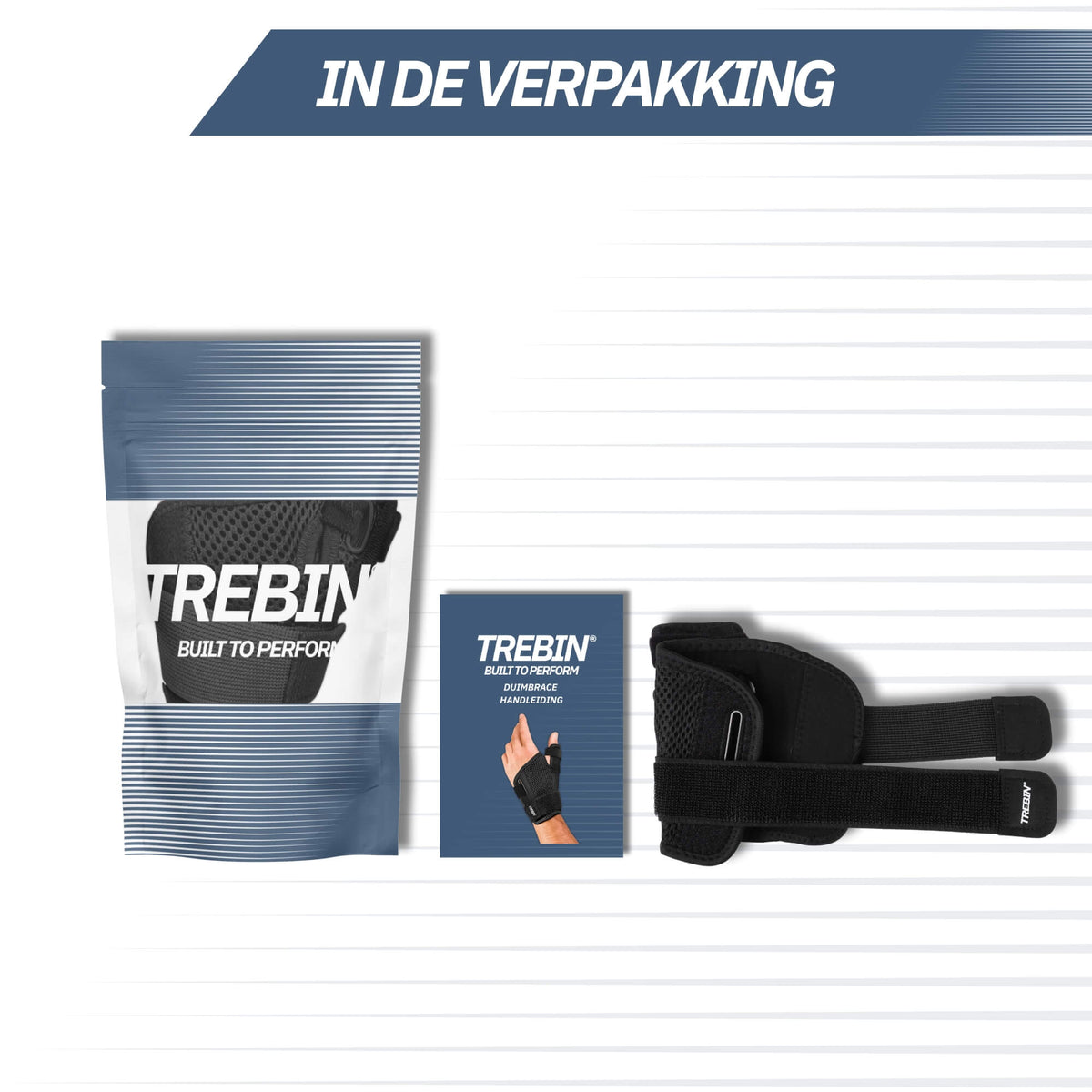 Universele Duimbrace – Zwart (One Size)