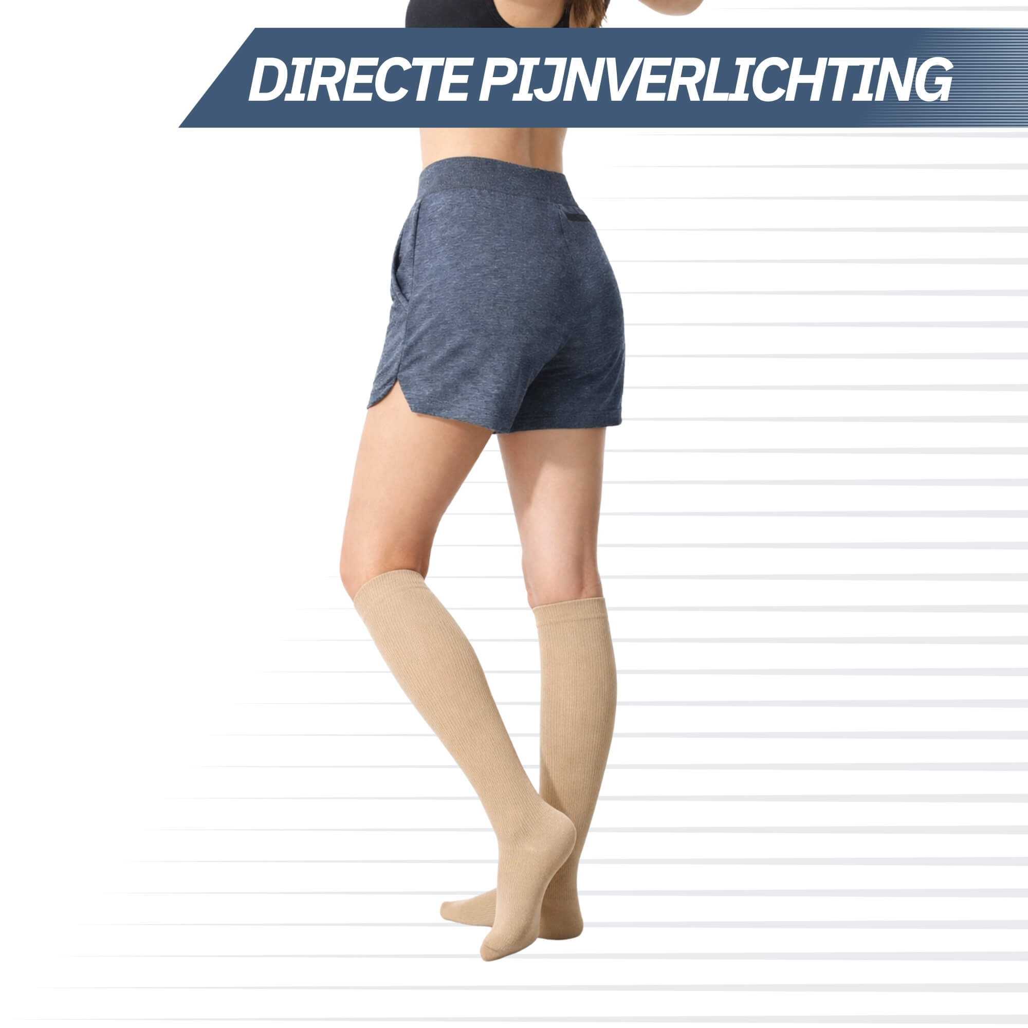 Compressiekousen - Beige