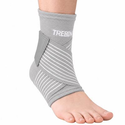 Enkelbrace met Strap – Grijs One Size