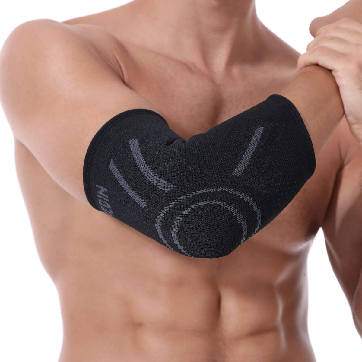 Elleboogbrace 3D Sleeve – Zwart/Grijs