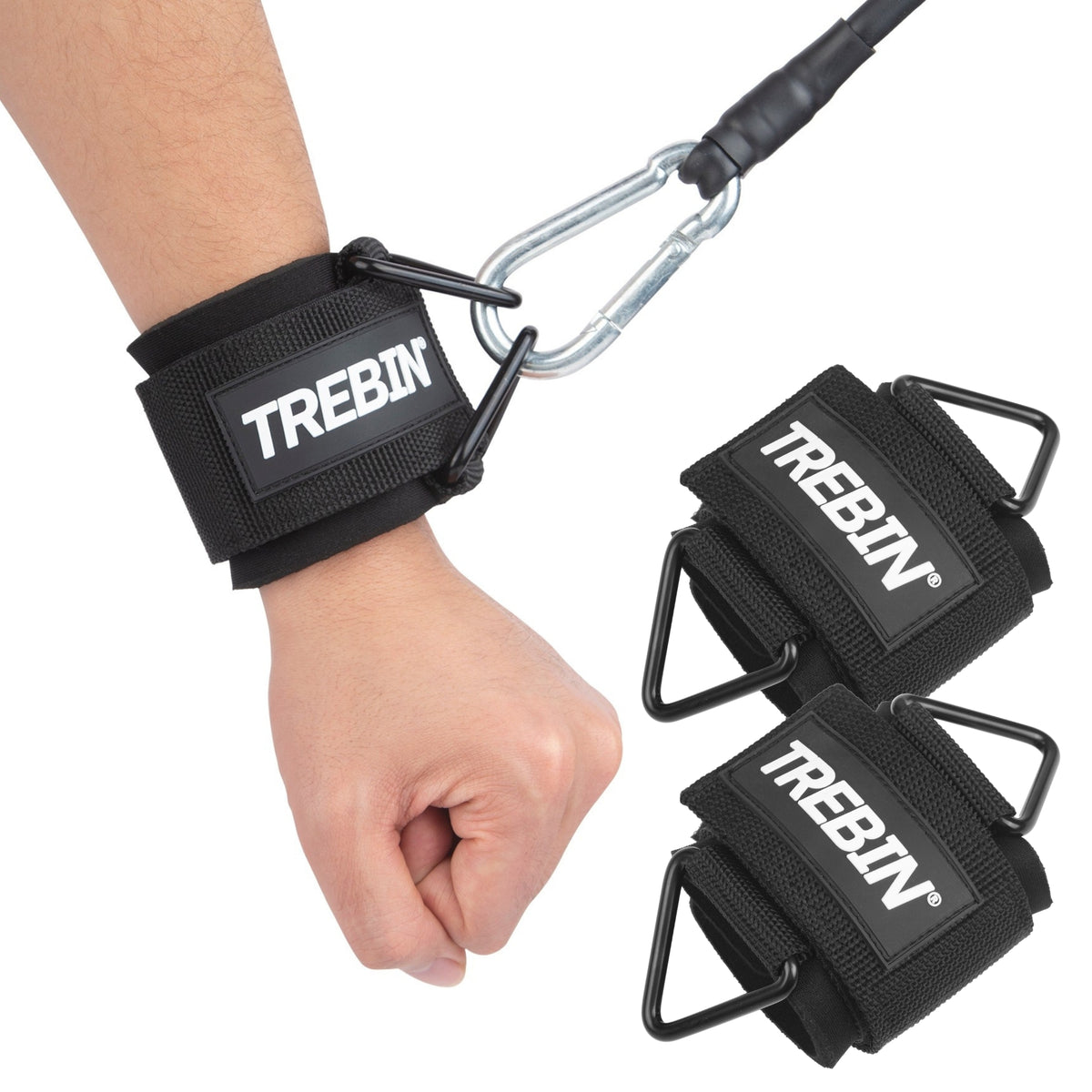 Polsbanden voor Fitness – Set van 2 (Zwart)