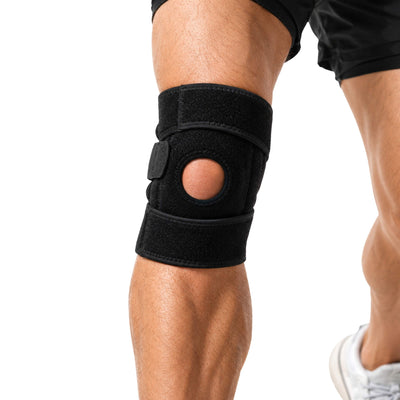 Kniebrace verstelbaar - Zwart (One Size)