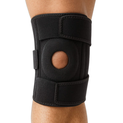 Kniebrace verstelbaar - Zwart (One Size)