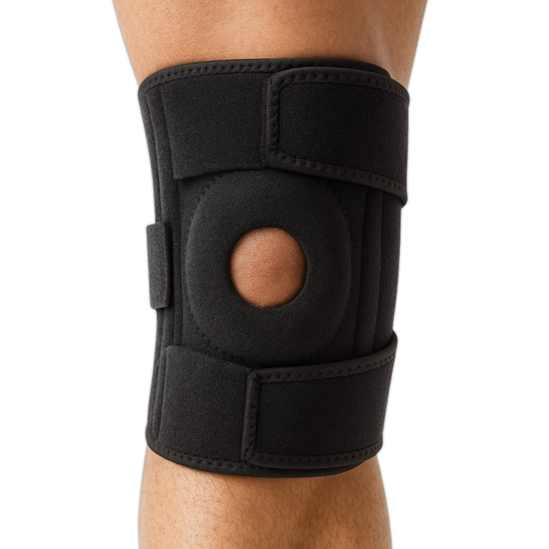 Kniebrace verstelbaar - Zwart (One Size)