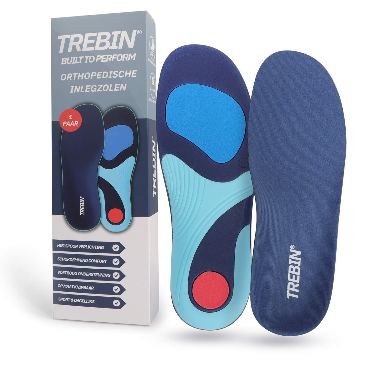 Inlegzolen met Voetboogondersteuning – Premium Demping