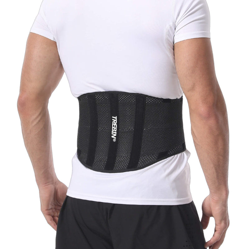 Rugbrace met Lendensteun – Zwart