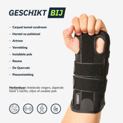 Polsbrace met Spalk - Links en Rechts - One Size