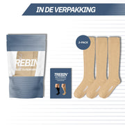 Compressiekousen 20-30 mmHg – Beige 3-Pack