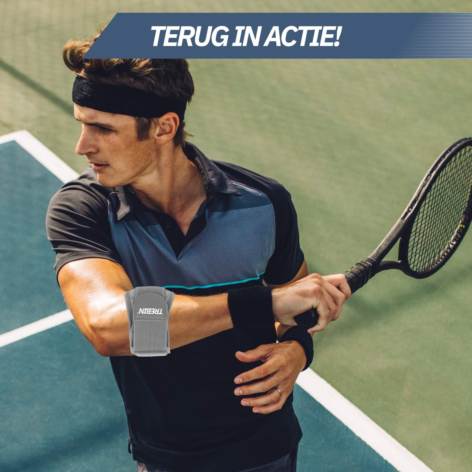 Trebin Elleboogbrace – Grijs, One Size