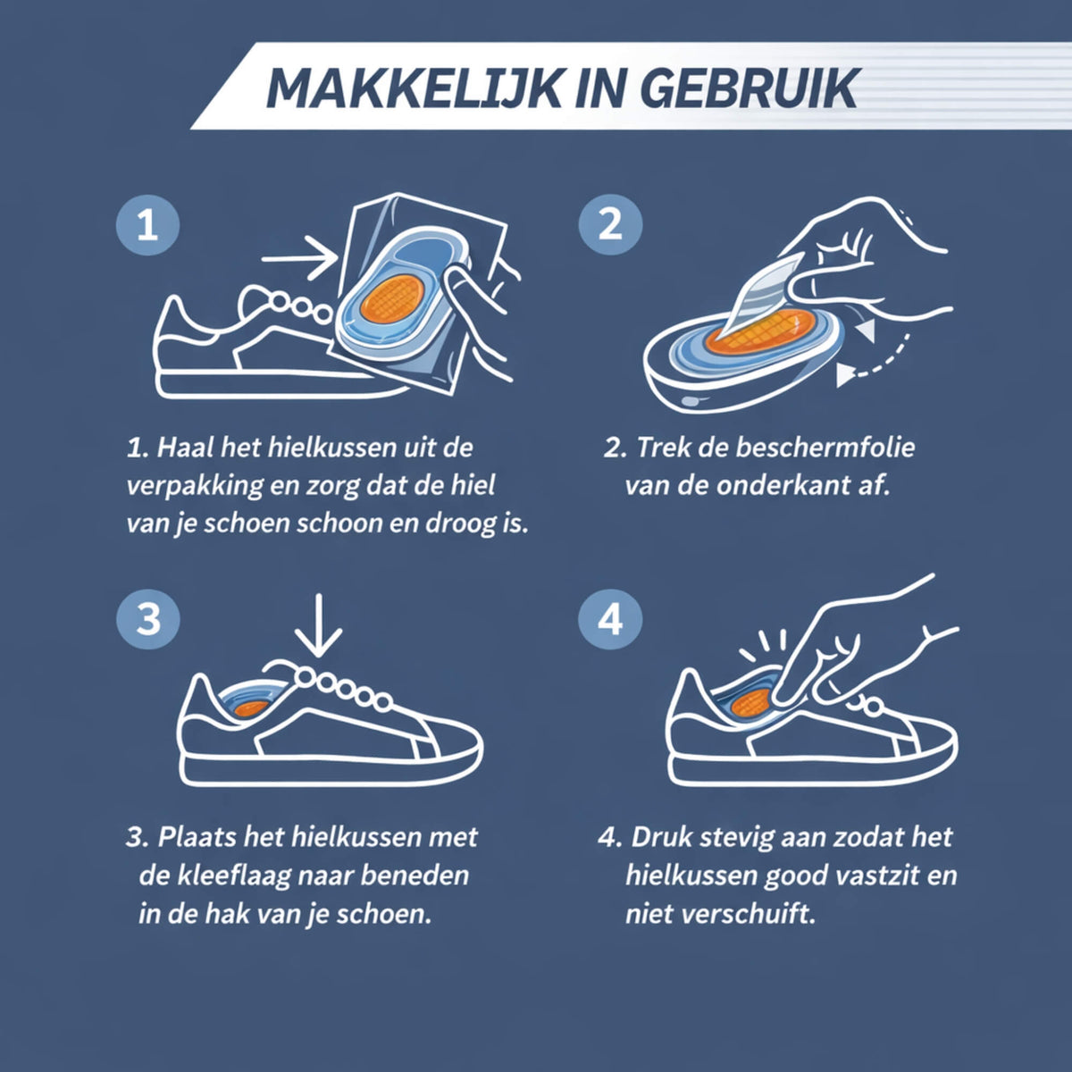 Gel Hielkussens – Schokdemping & Hielcomfort