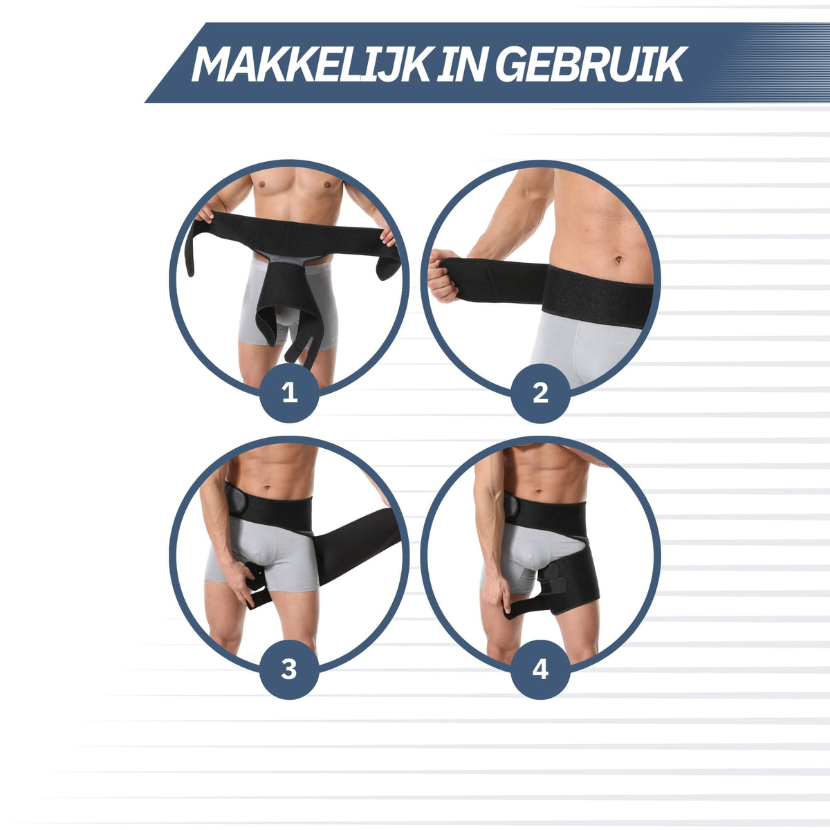 Premium Heupbrace – Heupbrace met Antislip – Zwart