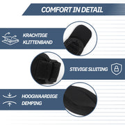Elleboogbrace met Gelpelotte – Zwart One Size
