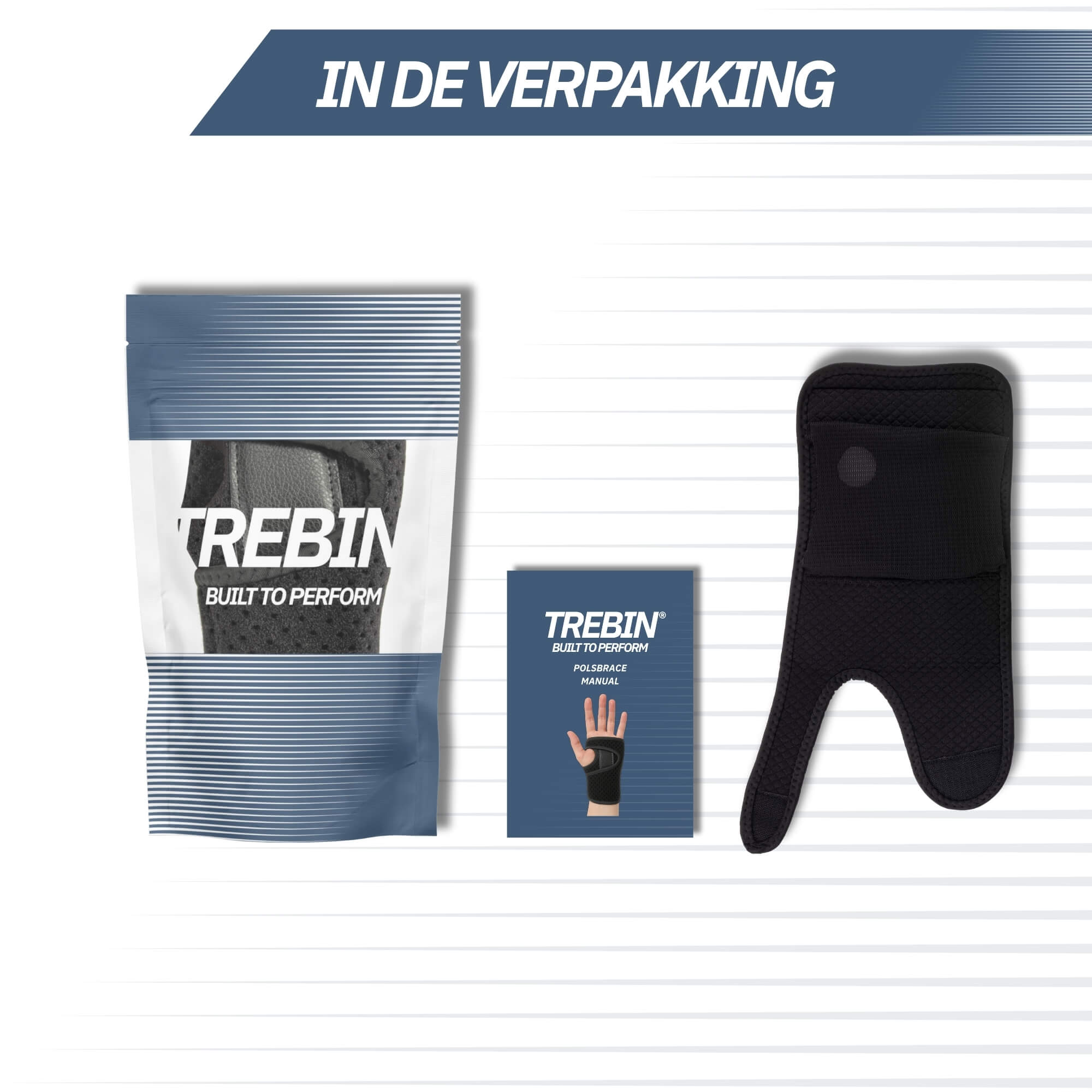 Trebin Pols Brace - Zwart