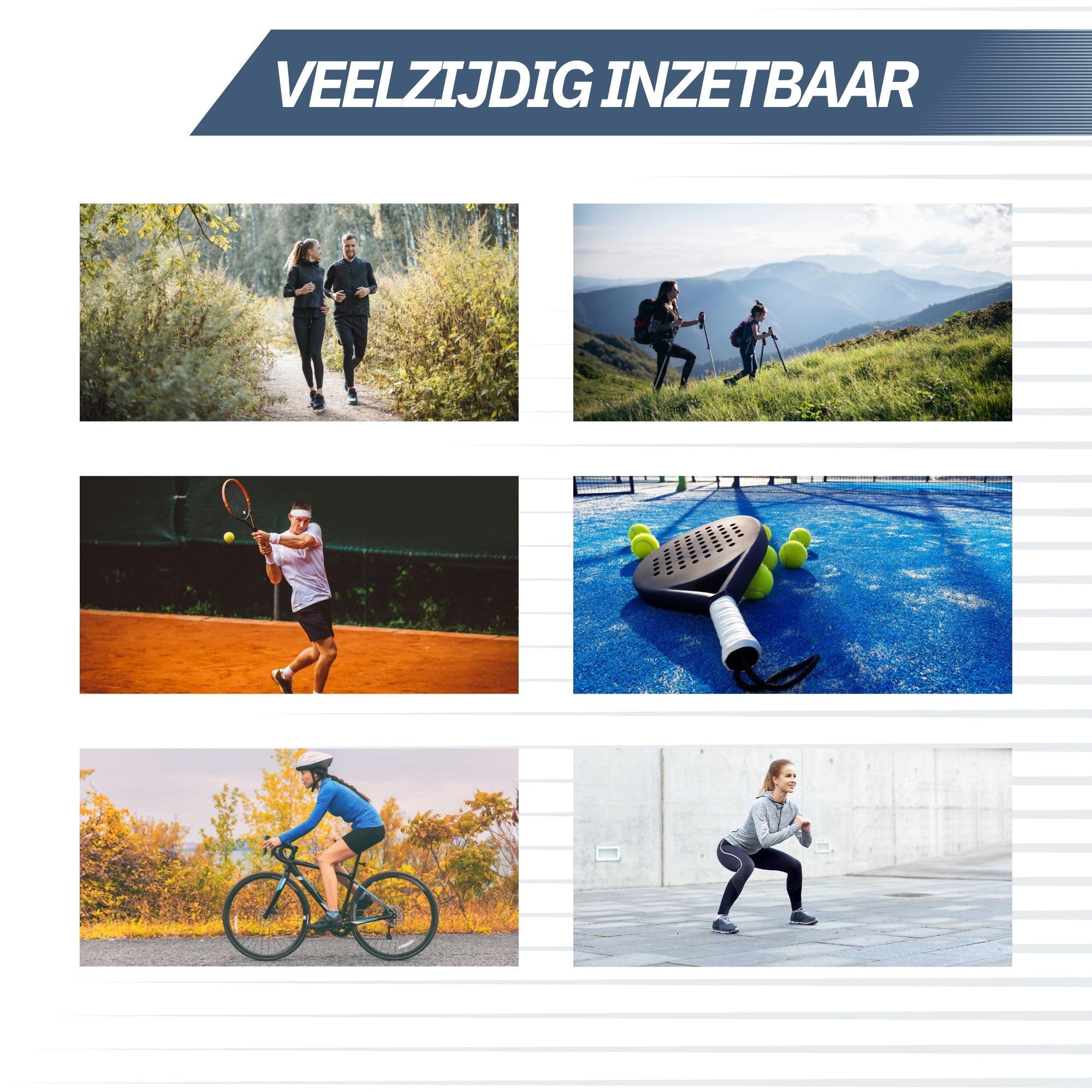 Patellabrace – Zwart (One Size)