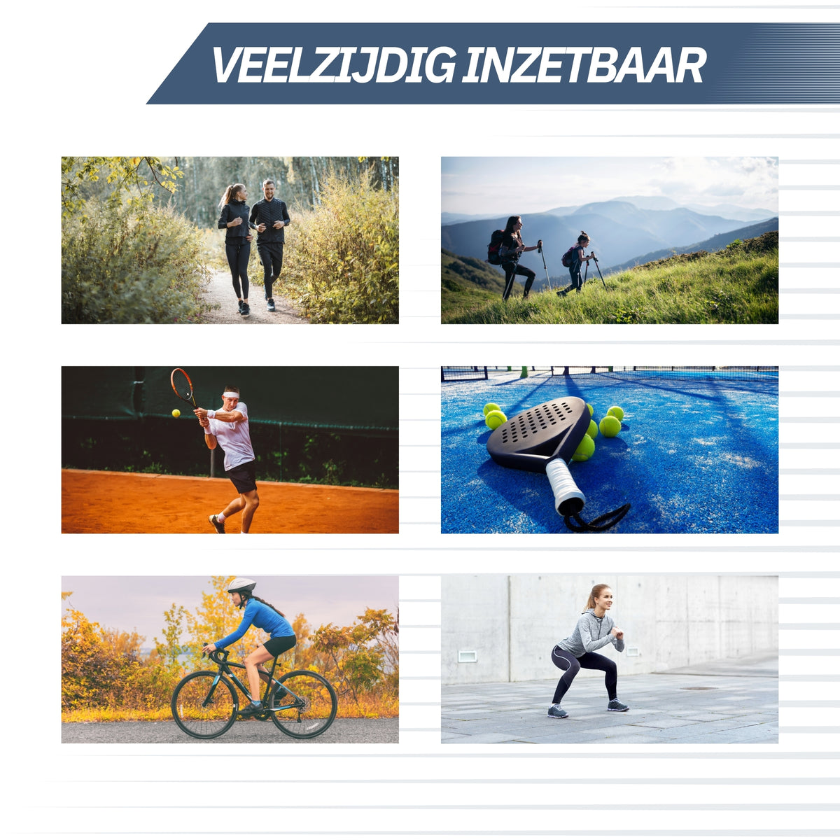 Patellabrace – Zwart (One Size)