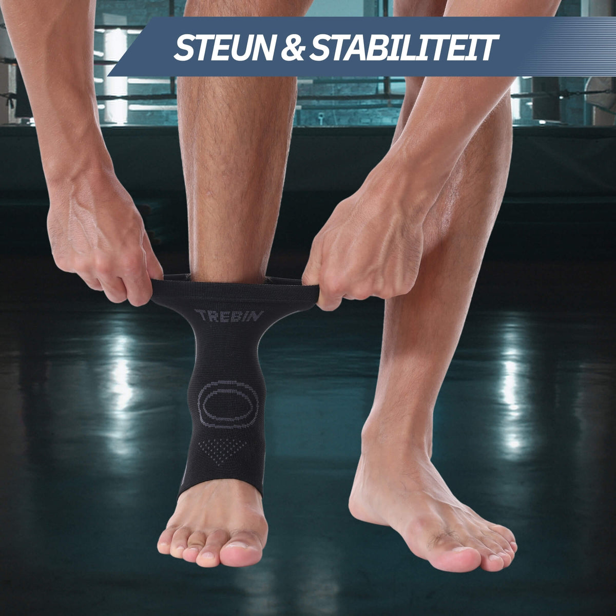 Enkelbrace 3D Ankle Sleeve – Zwart/Grijs