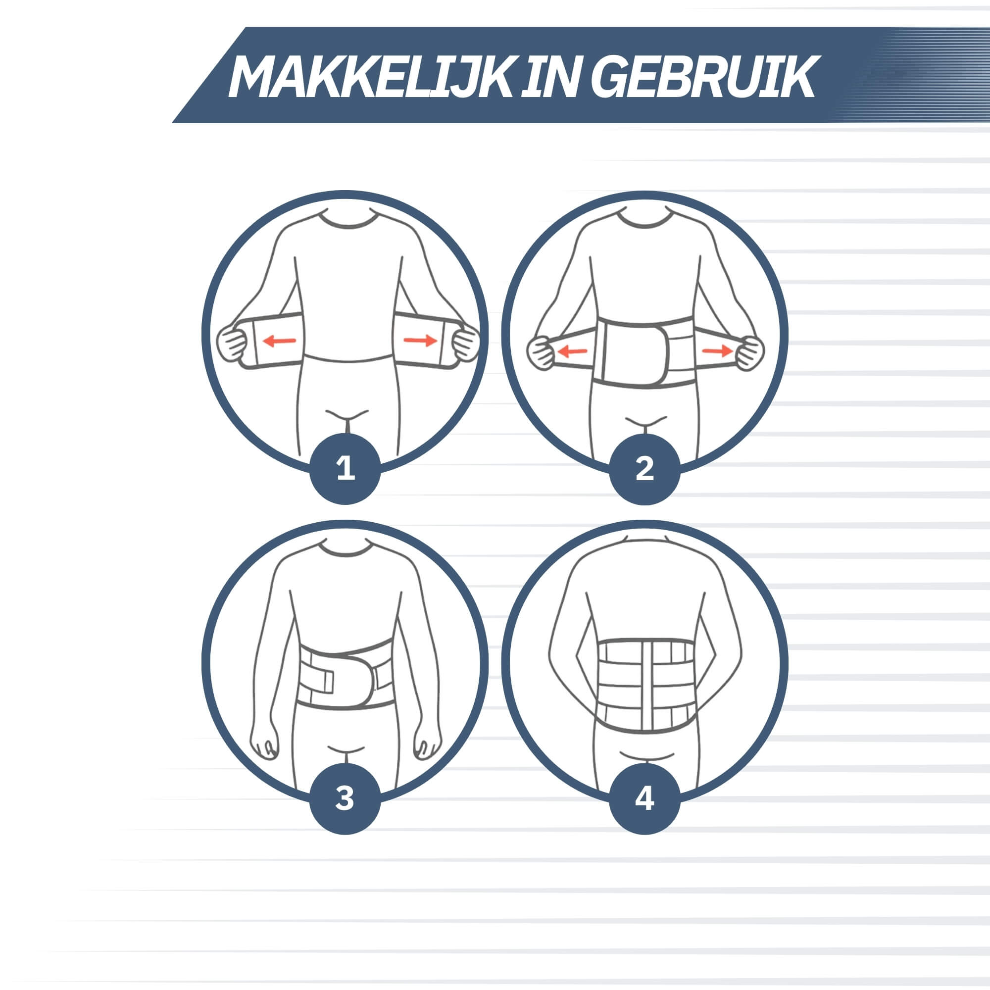 Trebin Rug Brace - Grijs