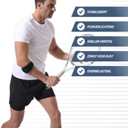 Elleboogbrace met Gelpelotte – Zwart One Size