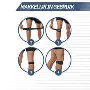 Patellabrace met Gelsteun – Zwart One Size