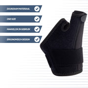 Duimbrace – Zwart (One Size)