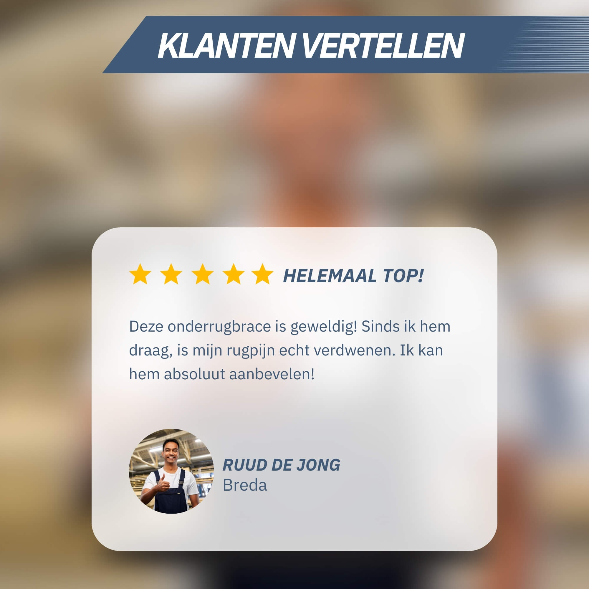 Rugbrace – Ondersteuning voor de Onderrug