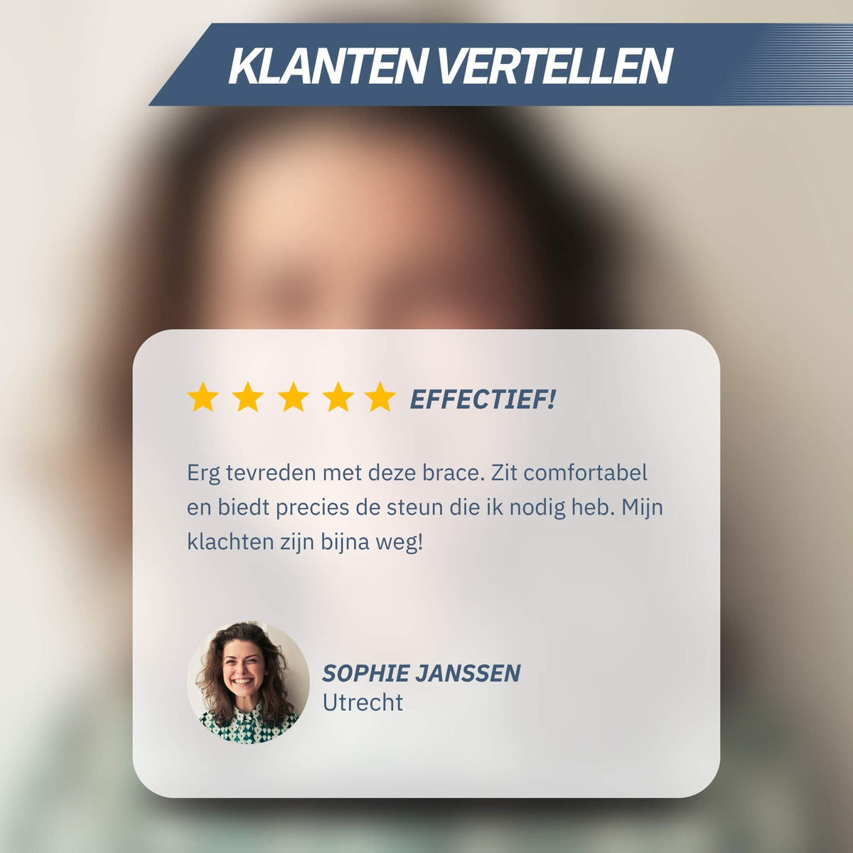 Kniebrace verstelbaar - Zwart (One Size)