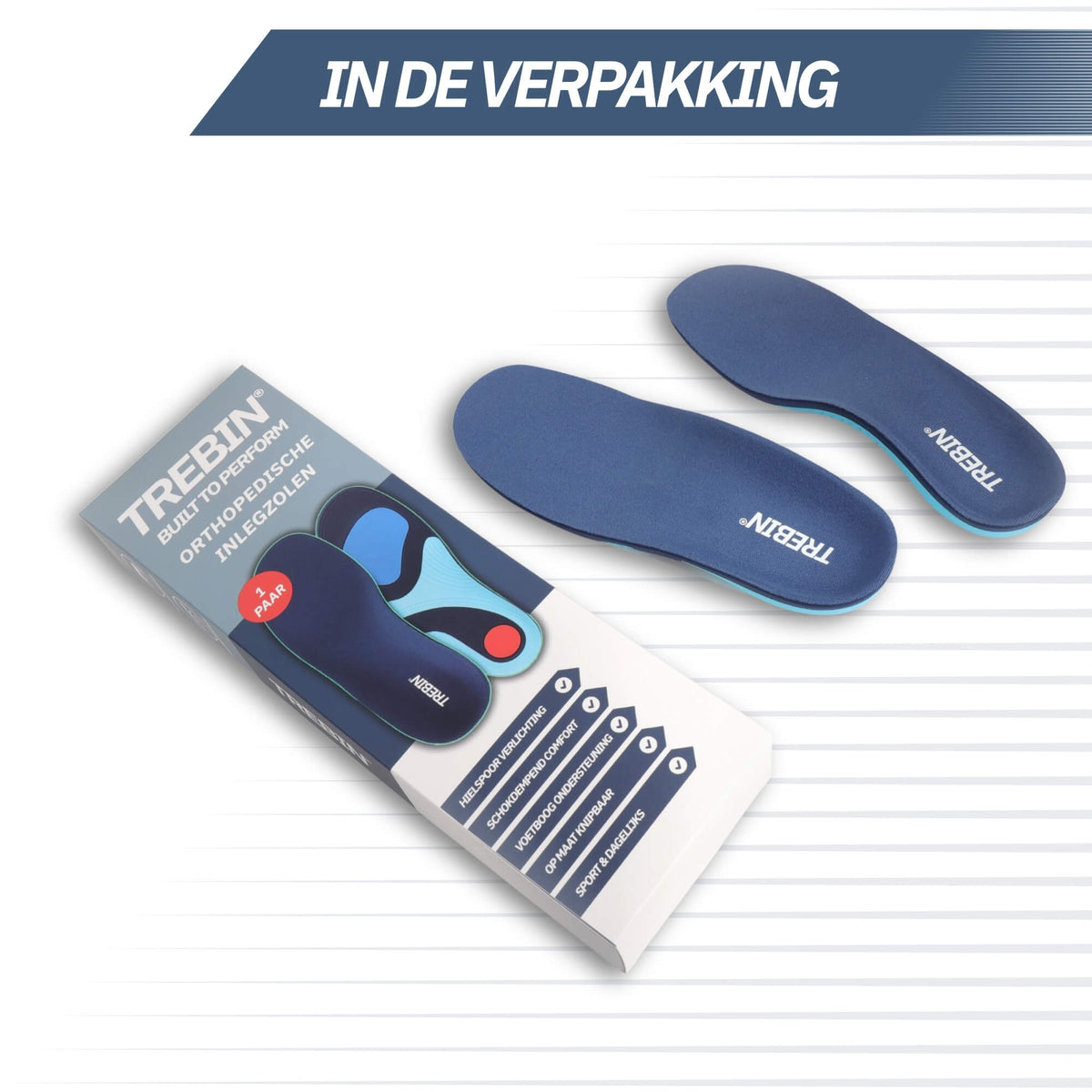 Inlegzolen met Voetboogondersteuning – Premium Demping