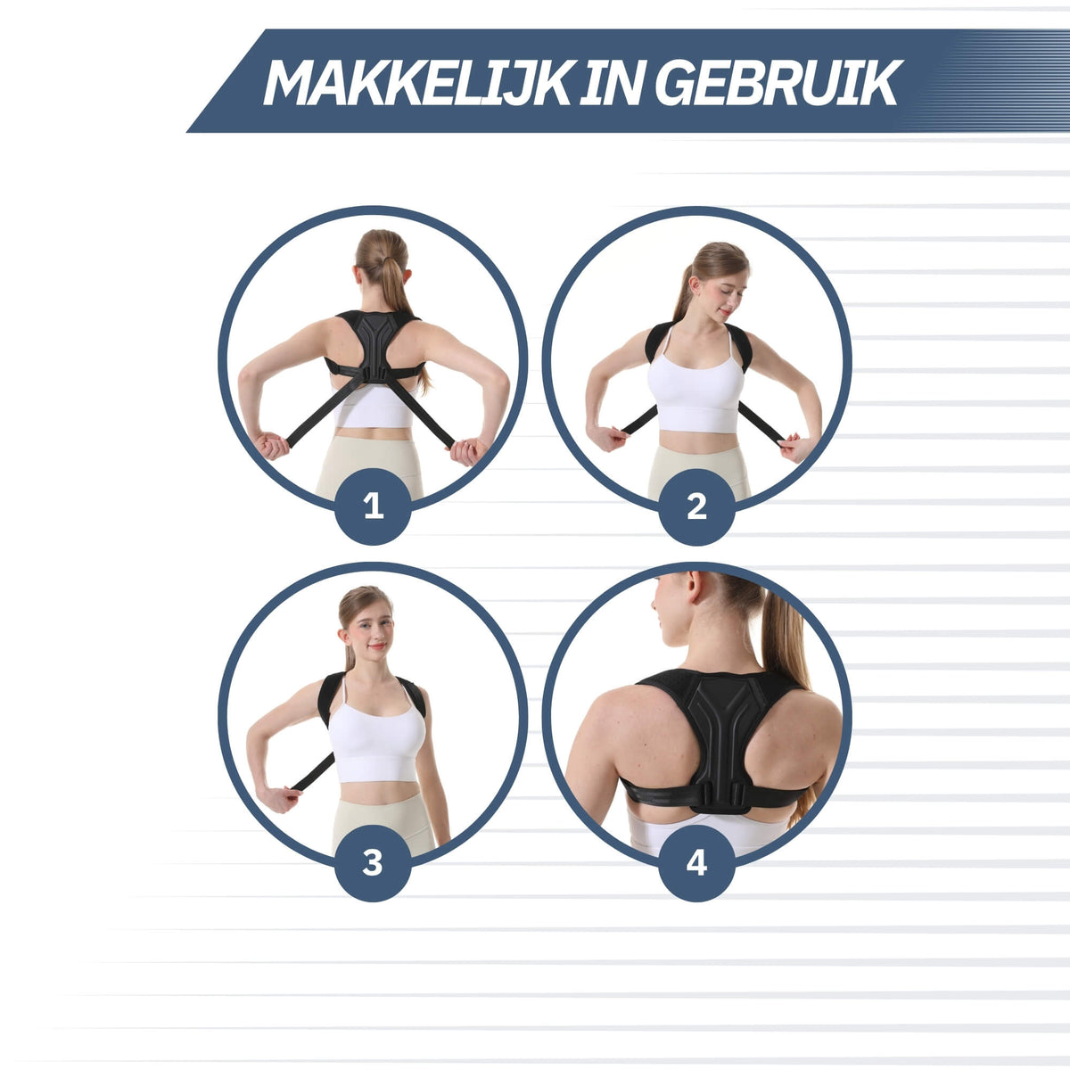 Trebin Postuurcorrector - Houdingscorrector voor Rug en Schouders