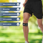 Patellabrace met Gelsteun – Zwart One Size