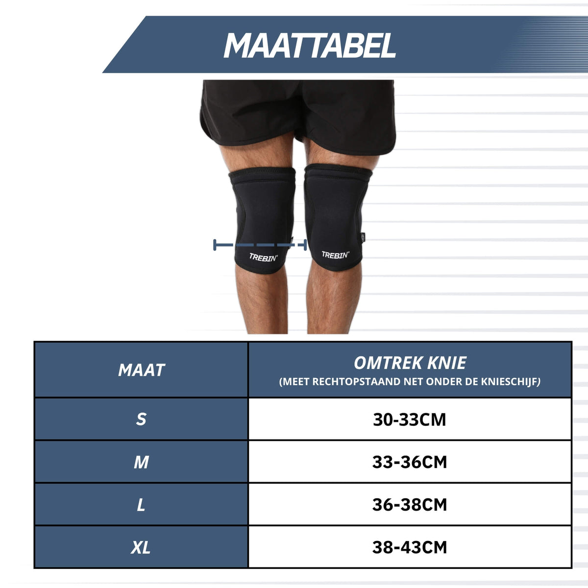 Kneesleeves 7mm – Zwart (1 paar)