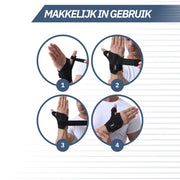 Universele Duimbrace – Zwart (One Size)