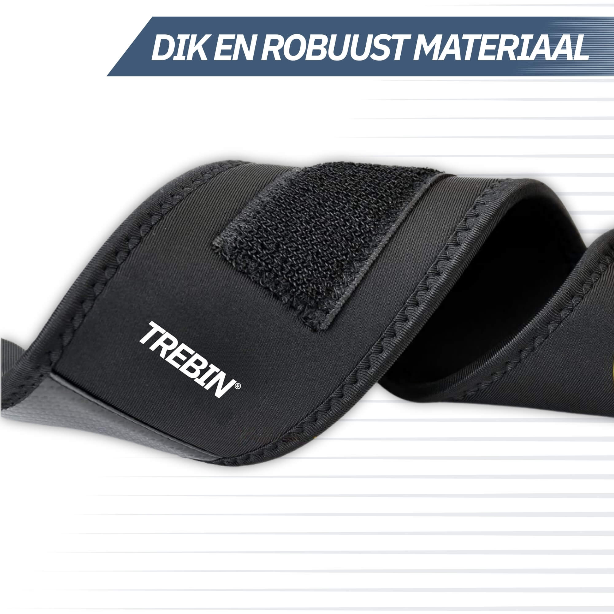 Polsbrace Robuust – Zwart (One Size)