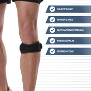 Patellabrace – Zwart (One Size)
