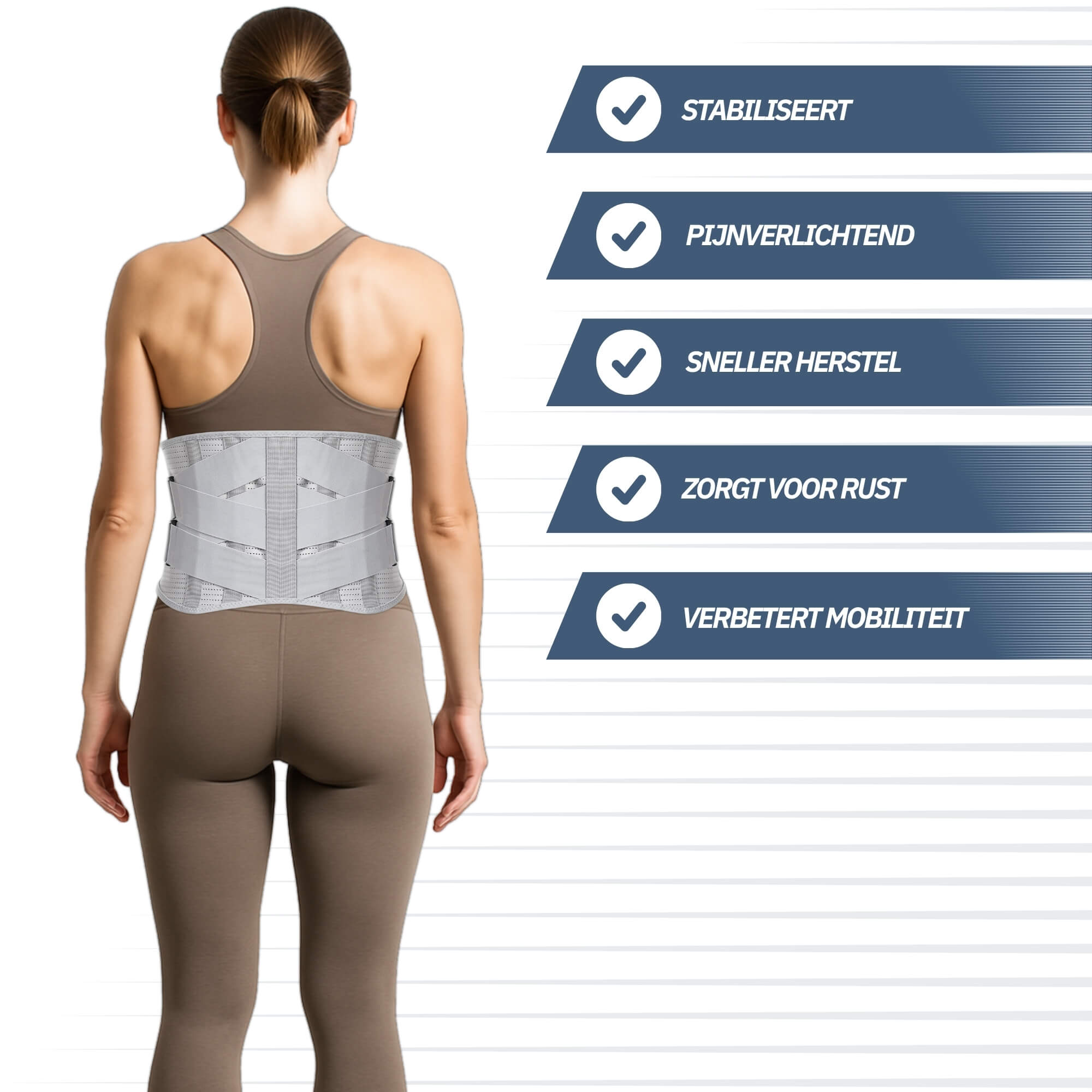 Trebin Rug Brace - Grijs