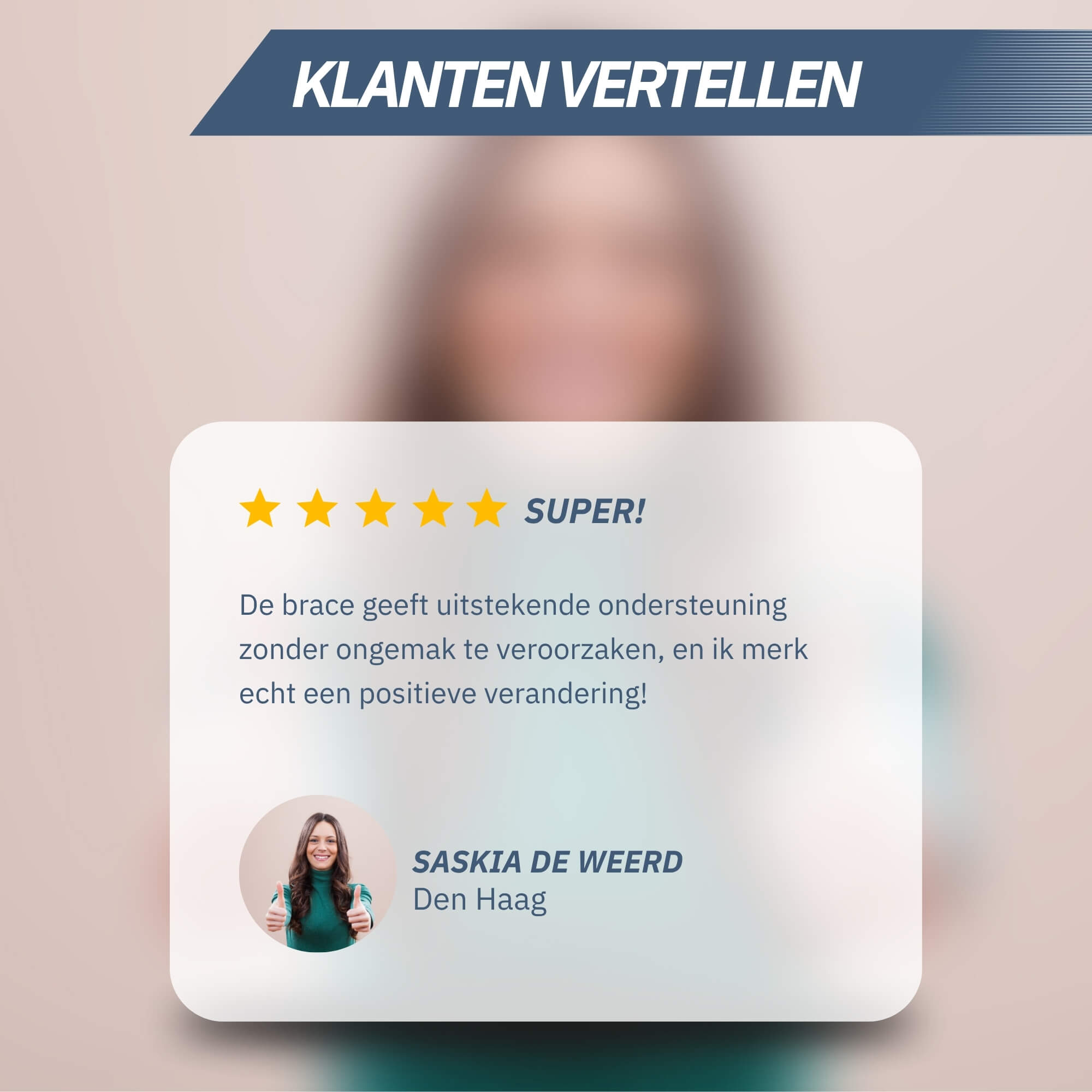 Trebin Universele Duim Brace - Zwart - One Size