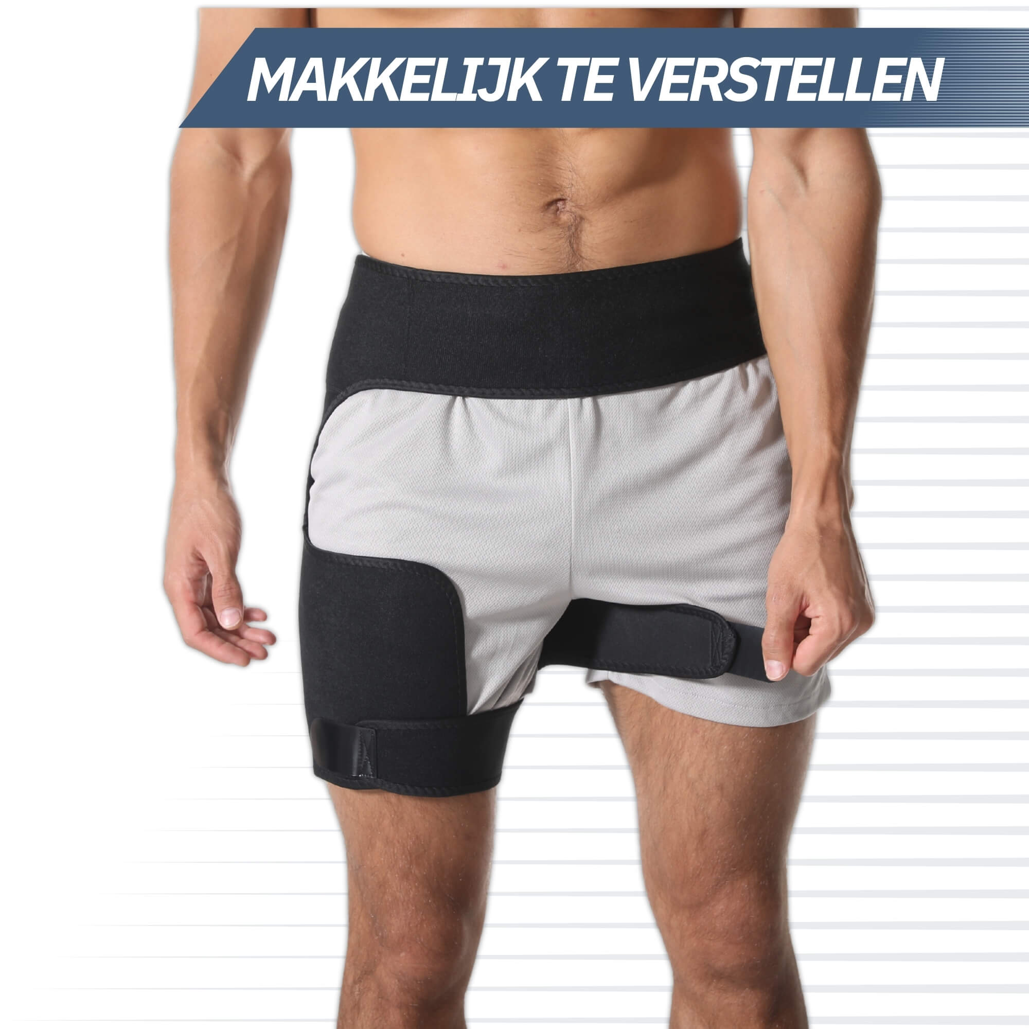 Trebin Heupbrace – Zwart, One Size