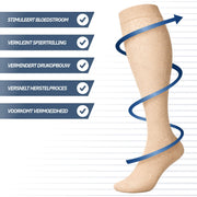 Compressiekousen 20-30 mmHg – Beige 3-Pack