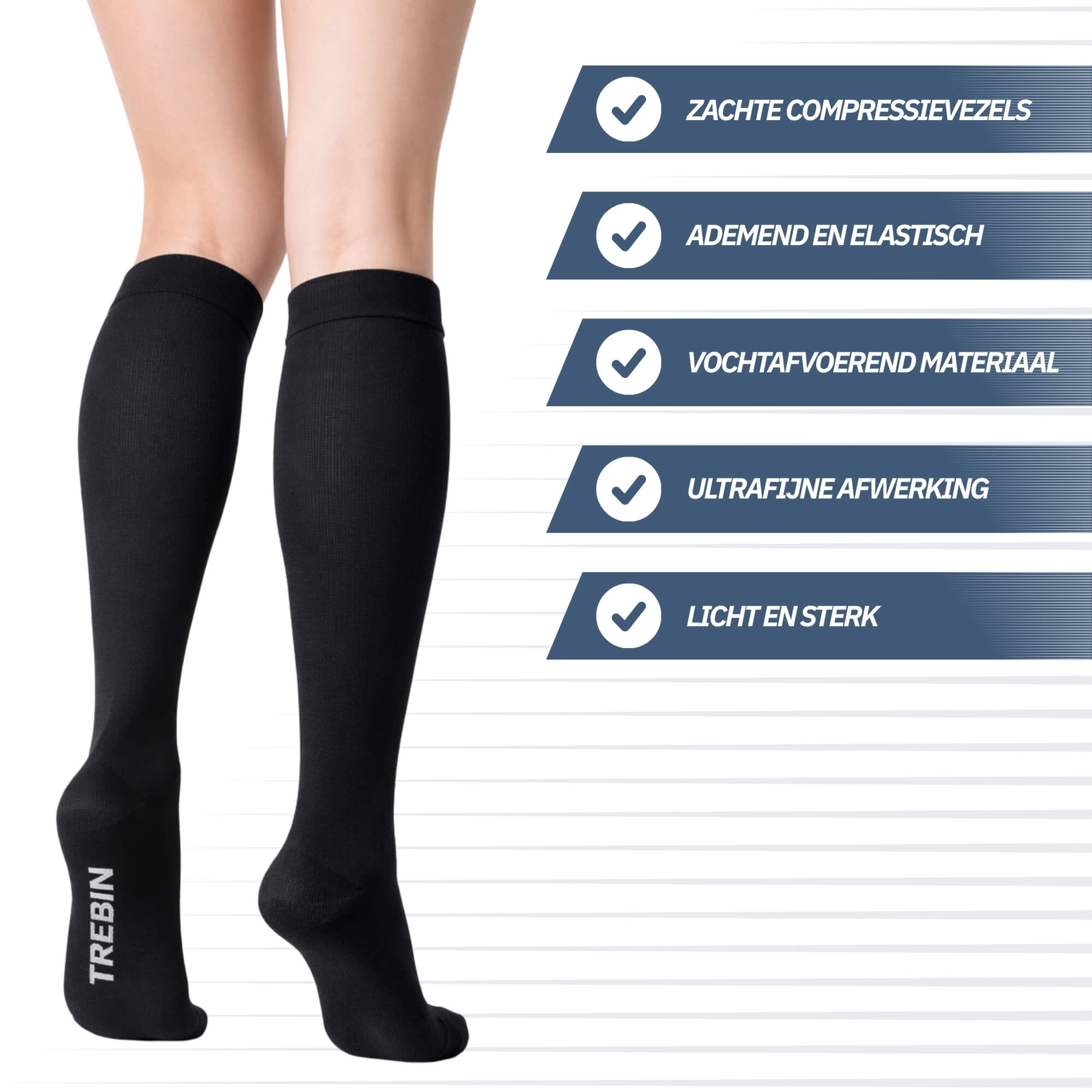 Compressiekousen - Zwart