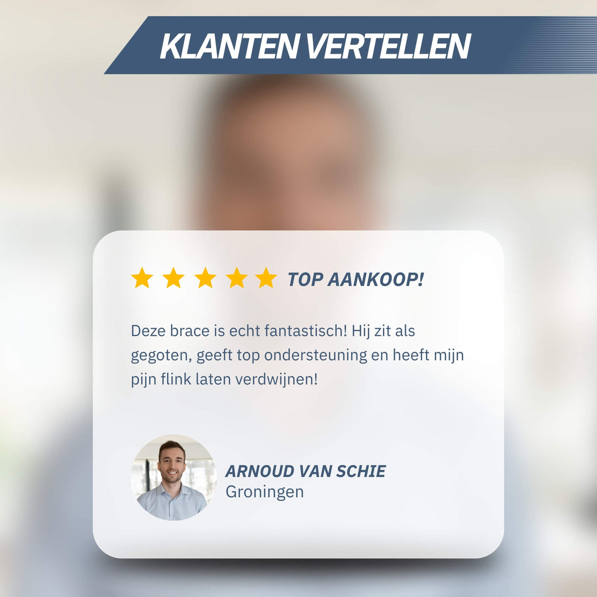 Elleboogbrace met Gelpelotte – Zwart One Size